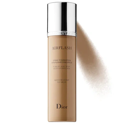 Shop Dior Airflash Spray Foundation 4 Warm Olive 2.3 oz/ 70 ml