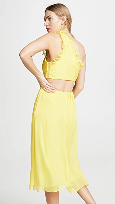 Shop Cinq À Sept Corinne Dress In Blazing Yellow
