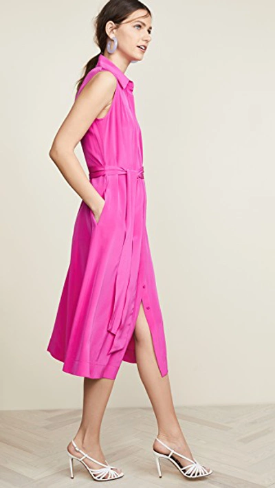 Shop Diane Von Furstenberg Demi Dress In Ribbon Pink