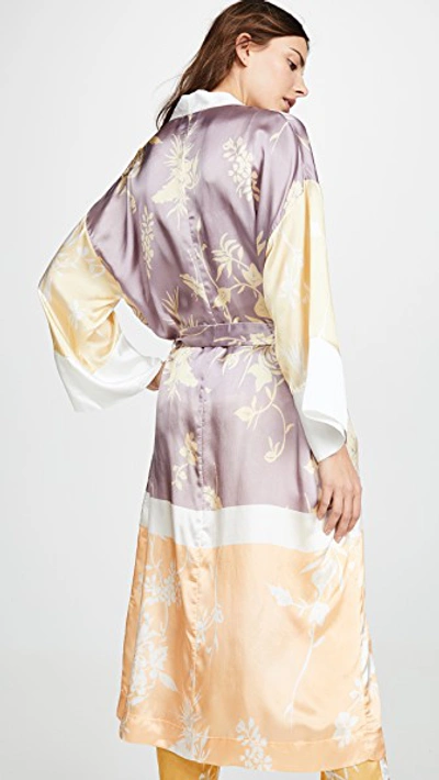 Bougainvillea Print Twill Kimono