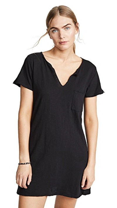 Shop Z Supply Paige T-shirt Dress In Black