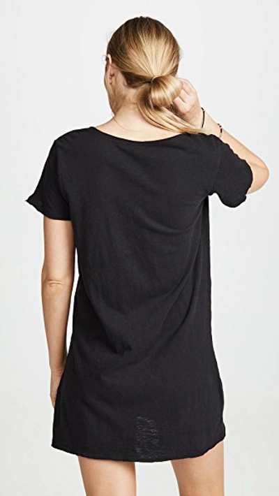 Shop Z Supply Paige T-shirt Dress In Black