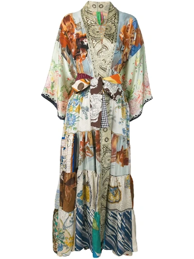 Shop Rianna + Nina Multi-pattern Dress - Neutrals