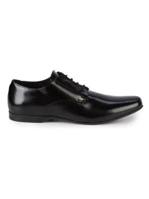 versace collection polished derby shoes