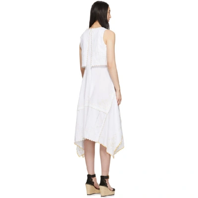Shop See By Chloé See By Chloe White Eyelet Layered Dress In 1 92d Wht/y