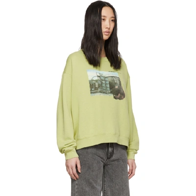 Shop Off-white Green Hug Sweatshirt In Light Green