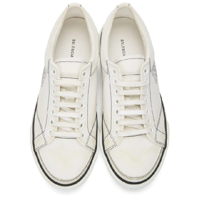 Shop Balenciaga White Canvas Match Sneakers In 9061 Wht Wh