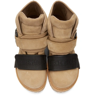 Shop Rick Owens Beige Birkenstock Edition Hancock Rotterhiker Boots