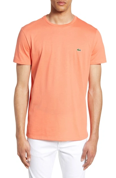 Shop Lacoste Pima Cotton T-shirt In Dianthus