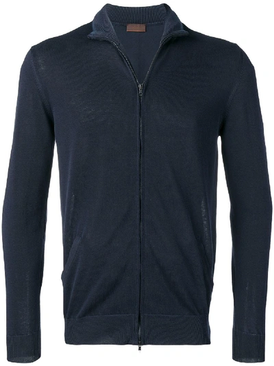 Shop Altea Zipped Sweatshirt - Blue