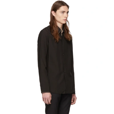 Shop Maison Margiela Black Drape Shirt In 900 Black
