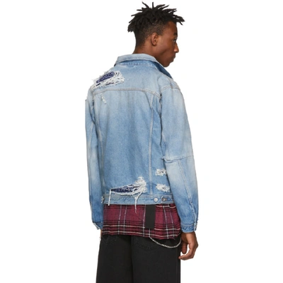 Shop Diesel Blue Denim Nhill-tm Jacket In 01 Blue