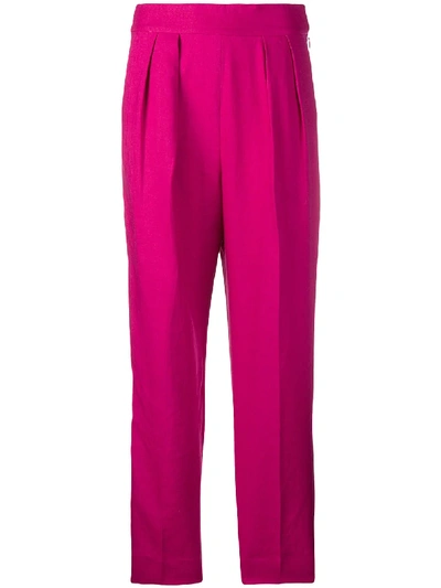 Shop Theory High-waisted Trousers - Pink