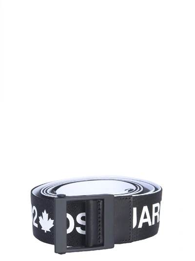 Shop Dsquared2 Logo Belt In Nero