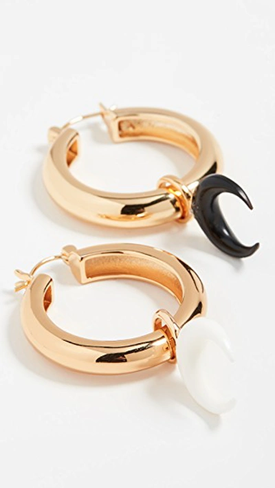 Shop Lizzie Fortunato Large Gold Metal Hoops With Charms