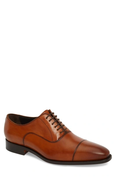 Shop To Boot New York Knoll Cap Toe Oxford In Chestnut Leather