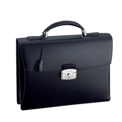 Shop S.t. Dupont One Gusset Briefcase Line D L In Black