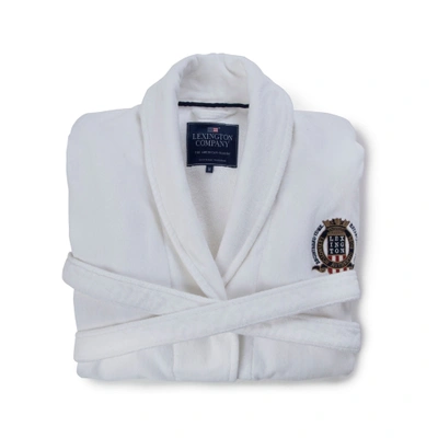 Shop Lexington Velour Robe Xs In White