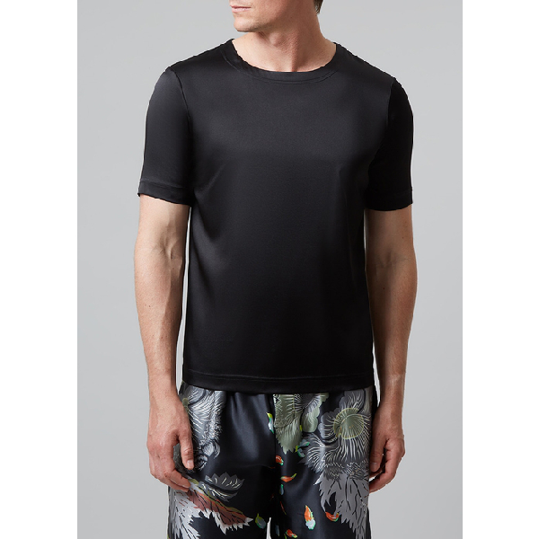 silk satin t shirt