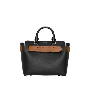 Shop Burberry The Small Leather Belt Bag In Black 2