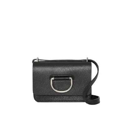 Shop Burberry The Mini Leather D-ring Bag In Black 2