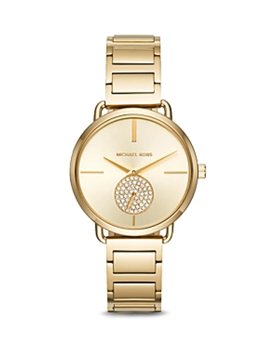 Shop Michael Kors Portia Watch, 36.5mm In Gold