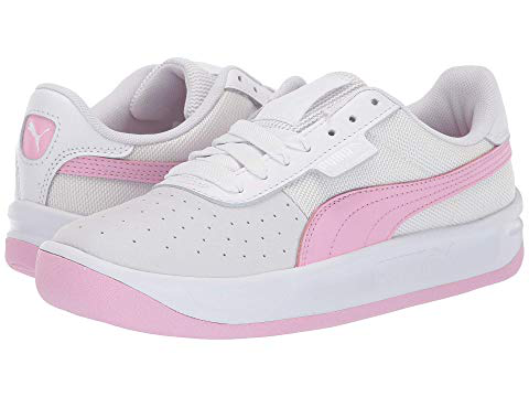 puma white and pink