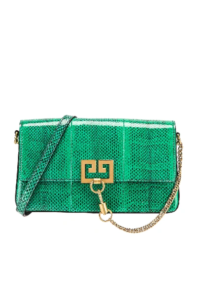 Shop Givenchy Small Charm Shoulder Bag In Green