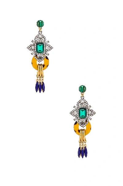 Shop Elizabeth Cole Edwina Earrings In Metallic Silver. In Multi