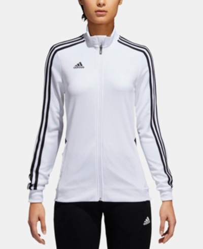 Adidas Originals Adidas Tiro Climalite Track Jacket In White/black |  ModeSens