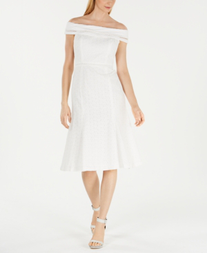 calvin klein off white dress