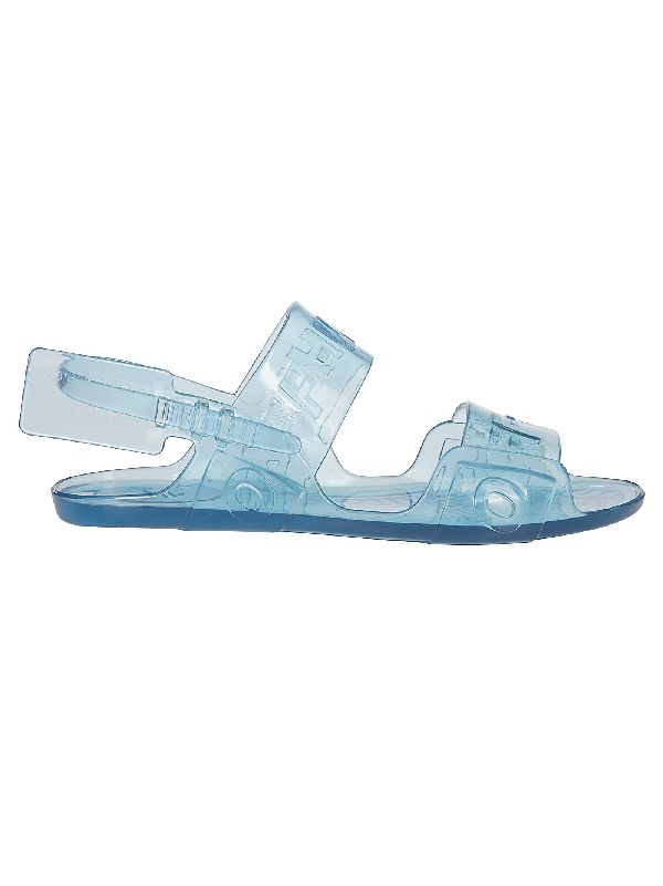 off white clear sandals