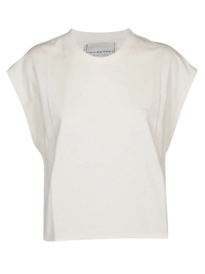 Shop Philosophy Di Lorenzo Serafini Embroidered T-shirt In White
