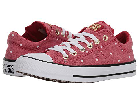 red and gold converse