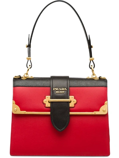 Shop Prada Cahier Bag - Red