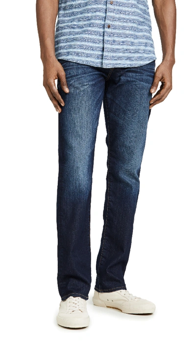 Shop 7 For All Mankind Straight Fit Airweft Jeans In Commotion