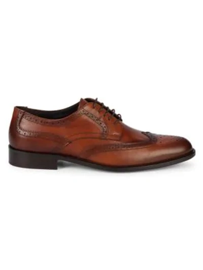 Shop To Boot New York Welseley Wingtip Brogues In Whiskey