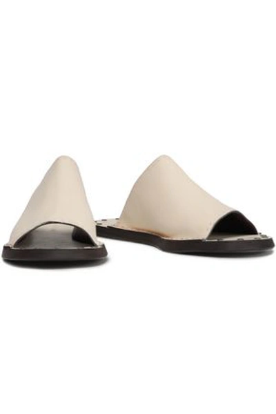 Shop See By Chloé Leather Slides In Cream