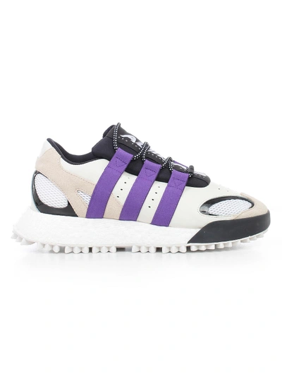 Shop Adidas Originals By Alexander Wang Lace-up Sneakers In White Brown