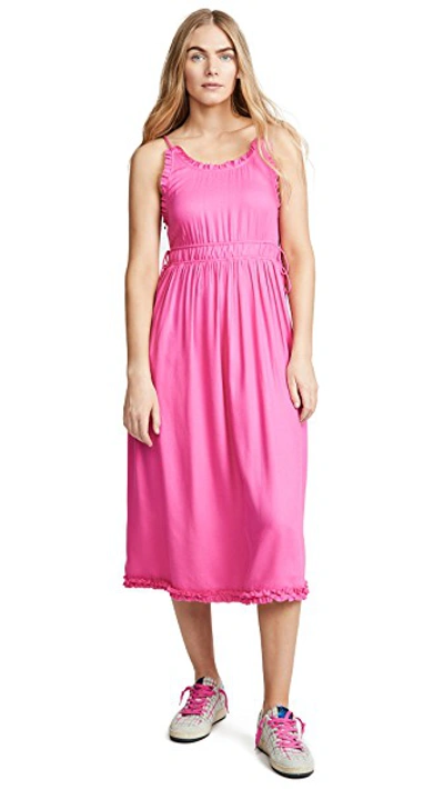 Shop Scotch & Soda/maison Scotch Midi Dress In Candy Pink