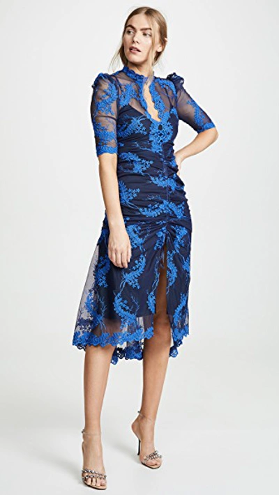 Shop Alice Mccall Honeymoon Midi Dress In Indigo