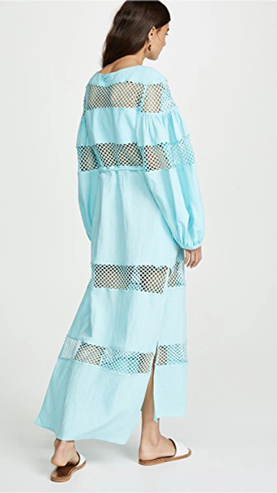 Shop A Mere Co Gustavia Maxi Dress In Baby Blue