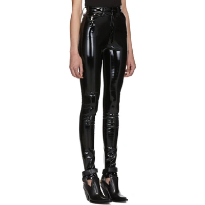 Shop Maison Margiela Black Skinny Trousers