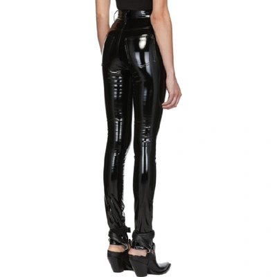 Shop Maison Margiela Black Skinny Trousers