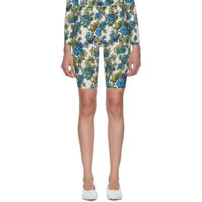 Shop Stella Mccartney Off-white Floral Shorts In 9500 Natura