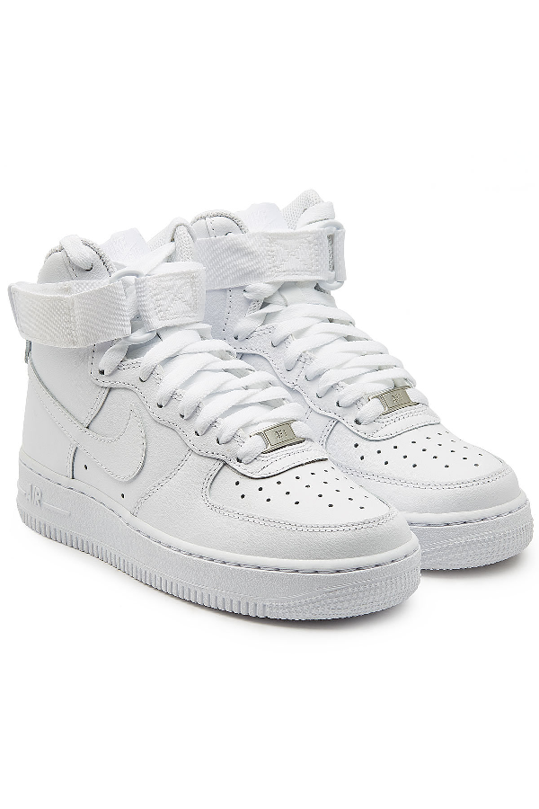 white nike air force 1 high tops