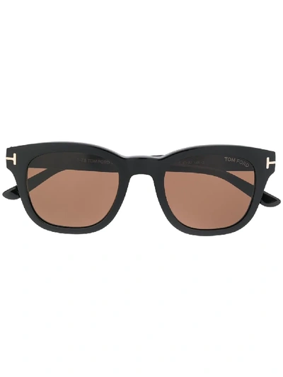 Shop Tom Ford Square Sunglasses In Black