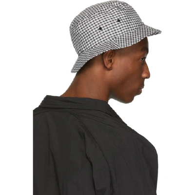 Shop Paa Black And White Gingham Bucket Hat In Chrcl Gngm