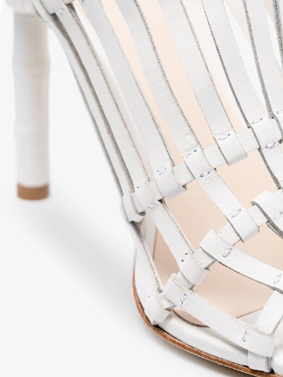 Shop Cult Gaia Tbc 100 Caged High Heel Sandals In White