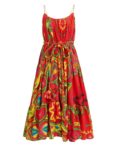 Shop Rhode Lea Cotton Midi Dress